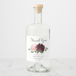  Burgundy Vin Flaska Spritflaskor Etikett