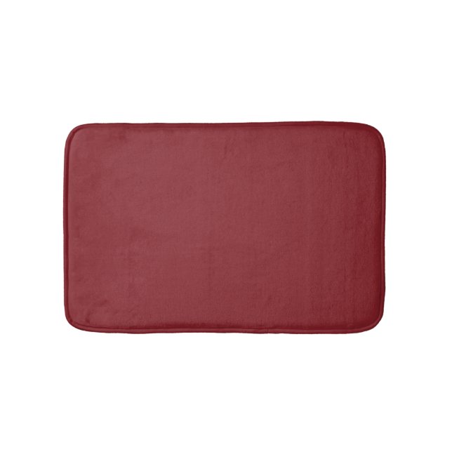 Burgundy Vin Red Bath Mat Anpassade Färger Badrumsmatta (Framsidan)