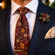 Burgundy Vintage Blommig Lyx Höft Bröllop