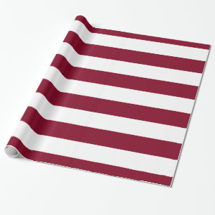 Burgundy, Vita XL Rand Mönster Presentpapper