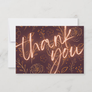 Burgundy wedding thank you cards tack kort