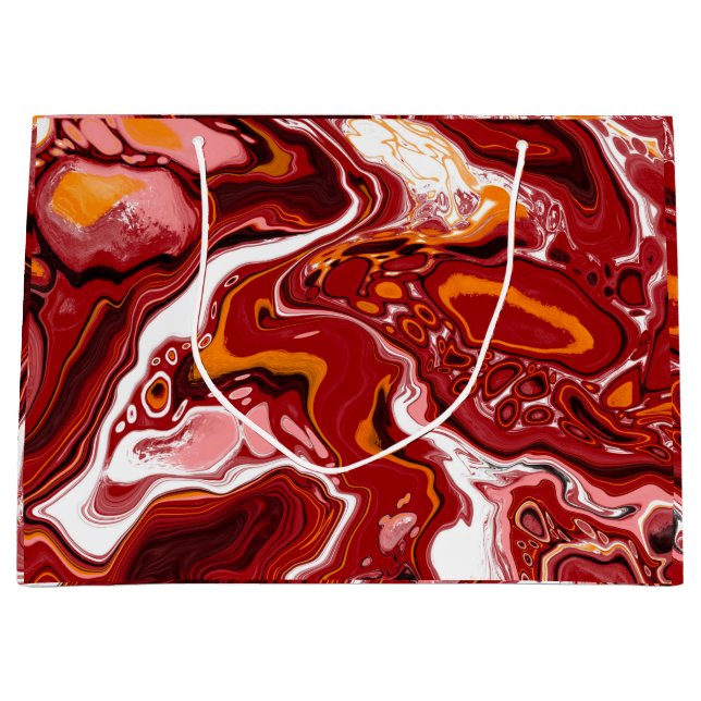 Burgundy White Digital Fluid Art (Framsidan)