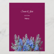 Burgundy Winter Wedand med Bluebonnet