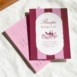 Burgundymeny för bröllopsfest tilläggskort