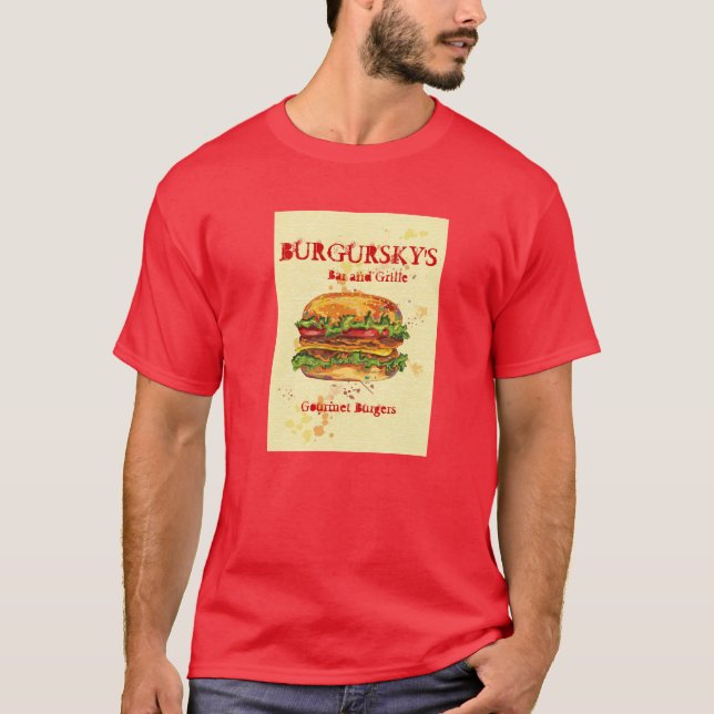 BURGURSKYS GOURMET- HAMBURGARE TEE (Framsida)