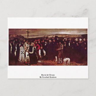 Burial i Ornan by Courbet Gustave Vykort