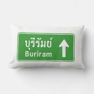 Buriram ⚠ Thai Highway Traffic Sign ⚠ Lumbarkudde