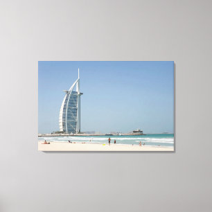 Burj Al Arab från Sunset Beach, Dubai Canvastryck