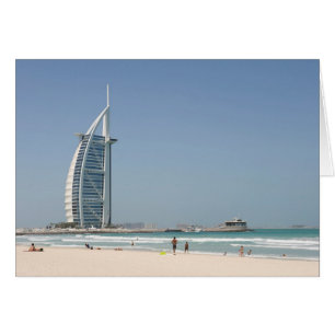 Burj Al Arab från Sunset Beach, Dubai Hälsningskort