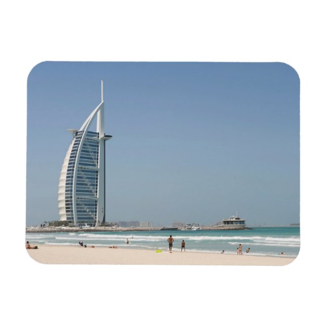 Burj Al Arab från Sunset Beach, Dubai Magnet (Horisontell)