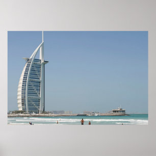 Burj Al Arab från Sunset Beach, Dubai Poster