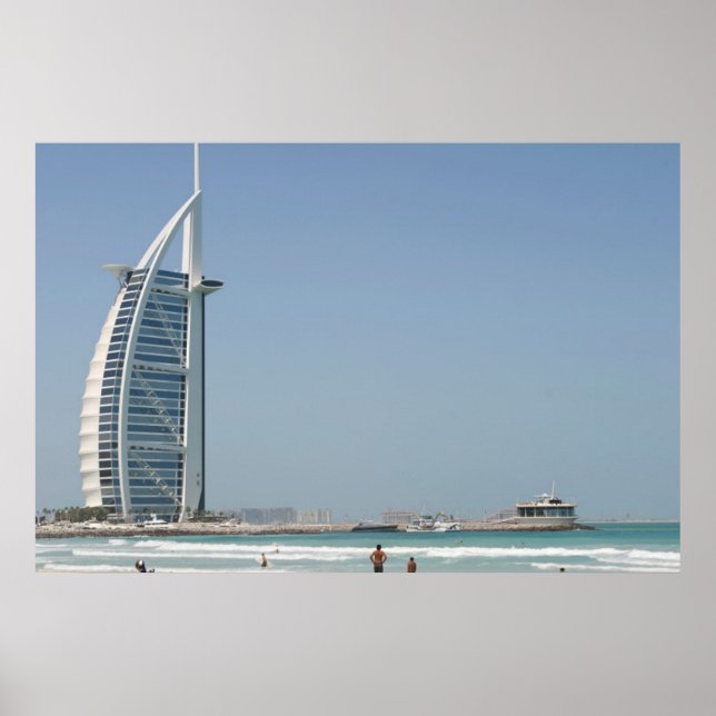 Burj Al Arab från Sunset Beach, Dubai Poster (Framsidan)