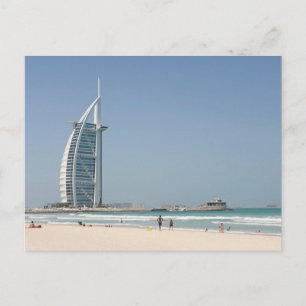Burj Al Arab från Sunset Beach, Dubai Vykort