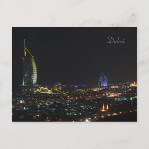 Burj Al Arab på natten, Dubai - Vykort