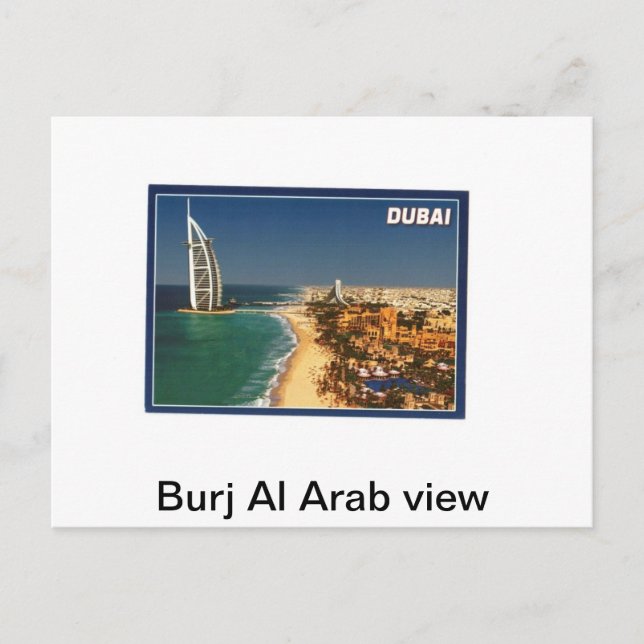 Burj Al Arab-utsikt Vykort (Framsida)