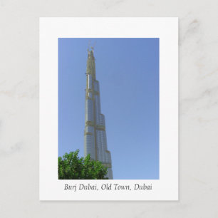 Burj Dubai, Old Town, Dubai Vykort