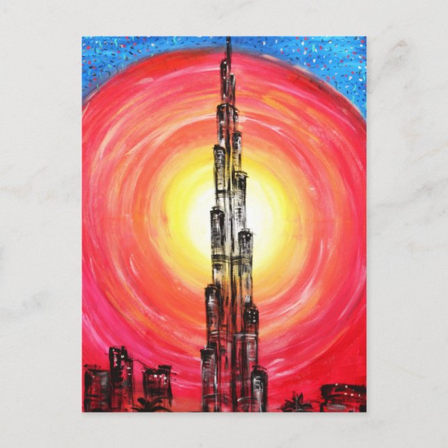 burj dubai vykort (Framsida)