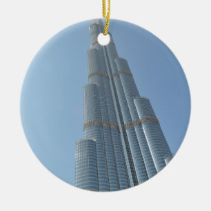 Burj Khalifa 3 Julgransprydnad Keramik