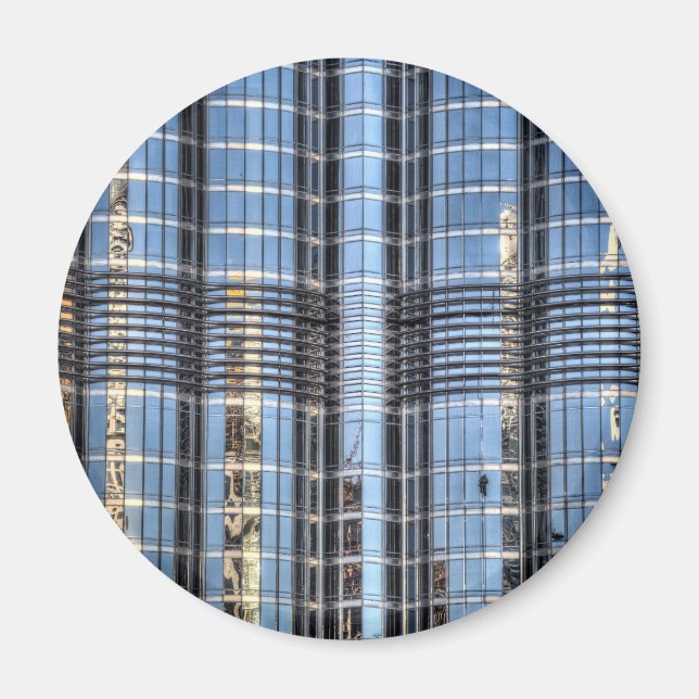 Burj Khalifa Abstrakt Magnet (Framsidan)