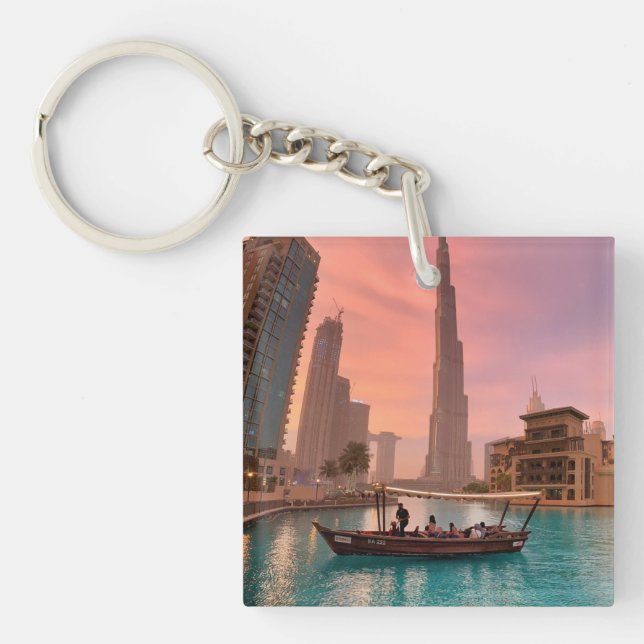 Burj Khalifa Boat Sjö Cityscape (Framsidan)
