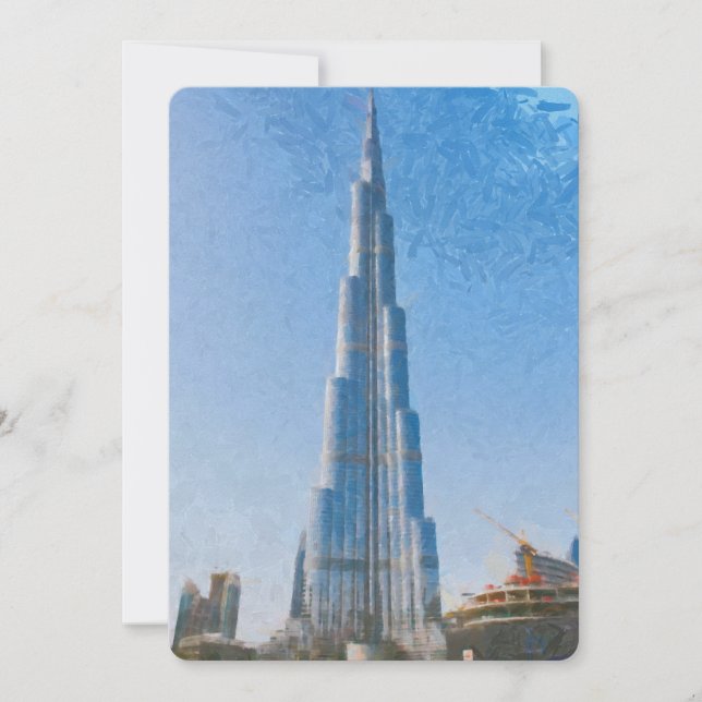 Burj Khalifa, Dubai-målning (Framsida)