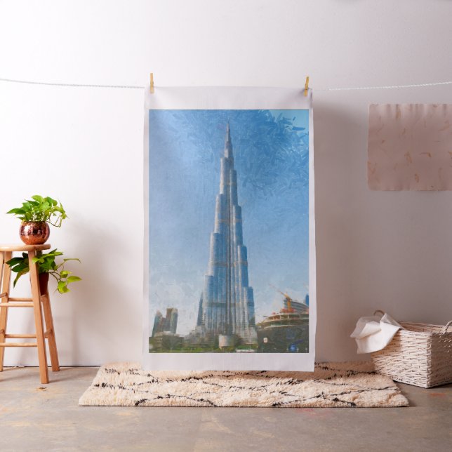 Burj Khalifa, Dubai målning Tyg (In Situ)