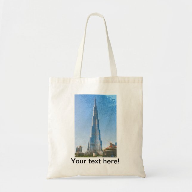 Burj Khalifa, Dubai målning Tygkasse (Framsidan)