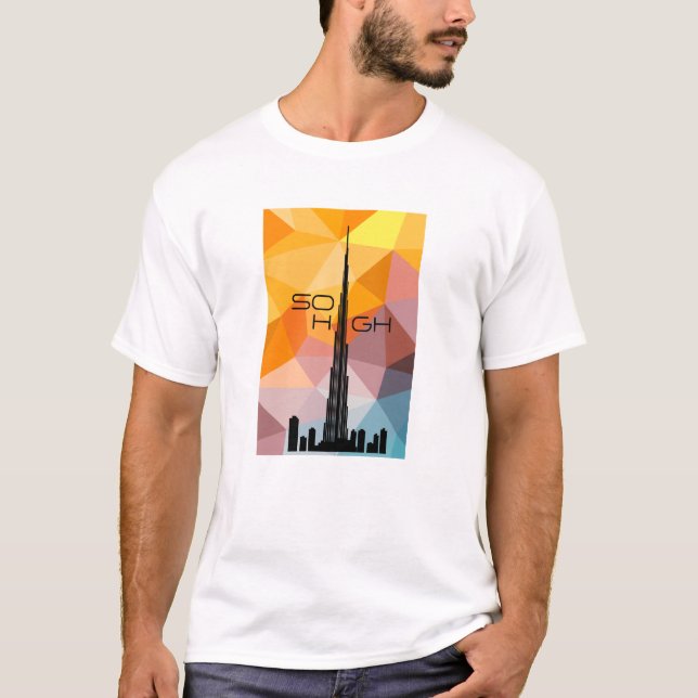 Burj Khalifa Dubai Torn T Shirt (Framsida)