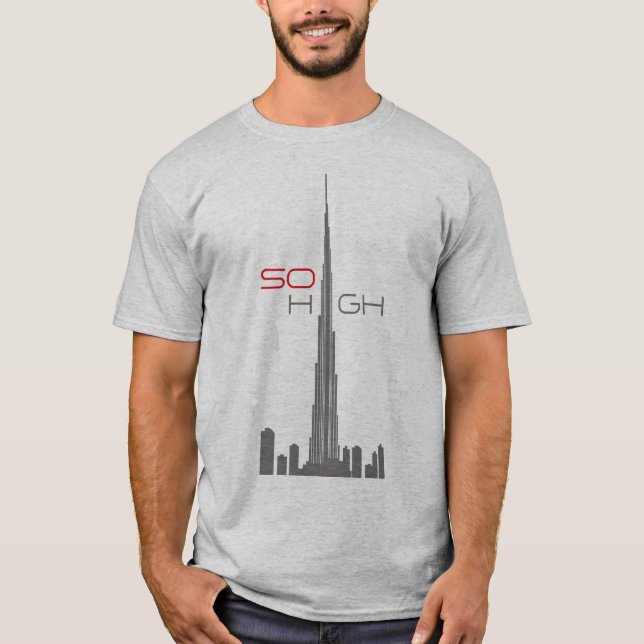 Burj Khalifa Dubai torn T Shirt (Framsida)