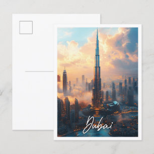 Burj Khalifa Dubai UAE Förenade Arabemiraten City Vykort