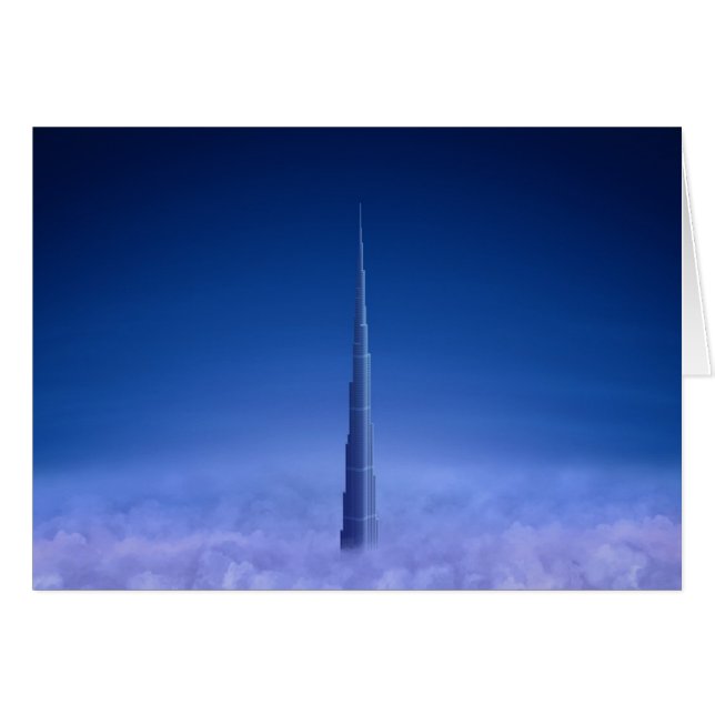 Burj Khalifa Hälsningskort (Framsidan Horizontal)
