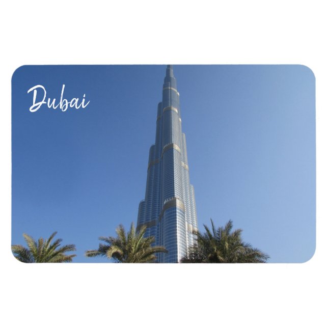 burj khalifa handflatan magnet (Horisontell)