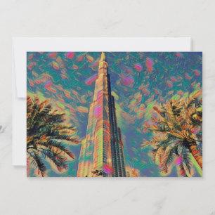 Burj Khalifa-målning Inbjudningar