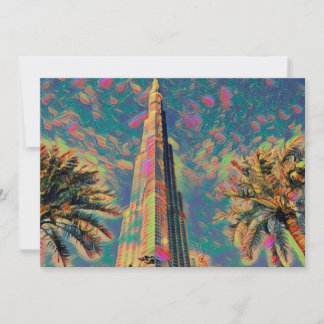 Burj Khalifa-målning Inbjudningar