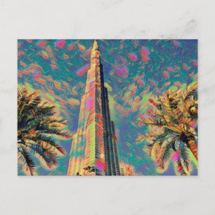 Burj Khalifa-målning Vykort