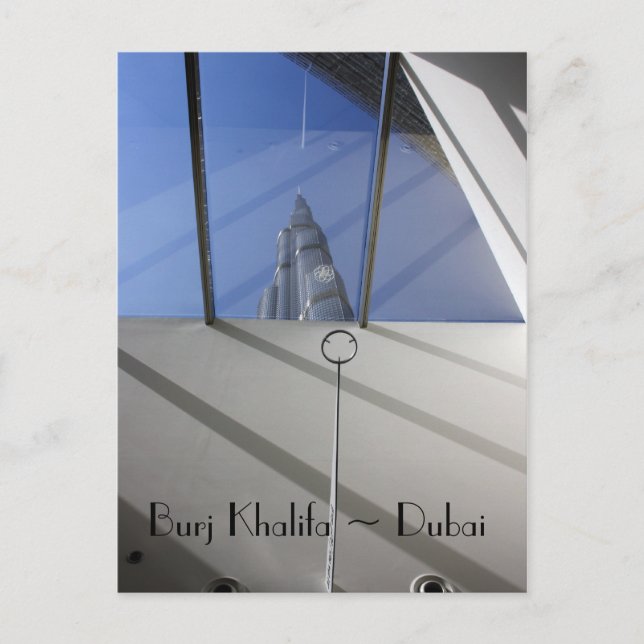 Burj Khalifa Postcard Vykort (Framsida)