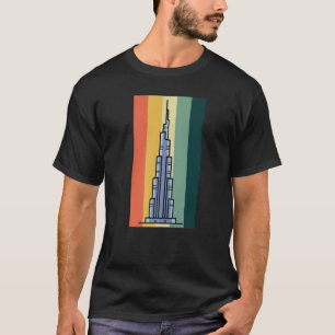 Burj Khalifa Skyscraper Dubai Förenade Arabemirate T Shirt