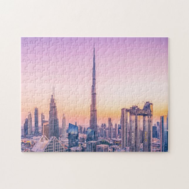 Burj Khalifa Sunset Jigszle Puzzle Pussel (Horisontell)