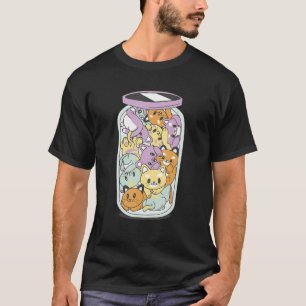 Burk av lyckan Burk fullt av katter Kattdesign T Shirt