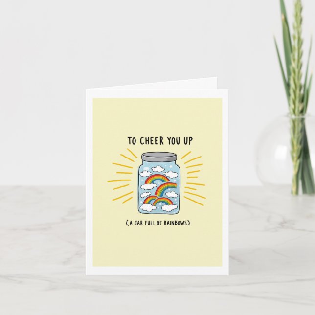 Burk av regnbågar för att lura dig på regnbågskort kort (Framsida)