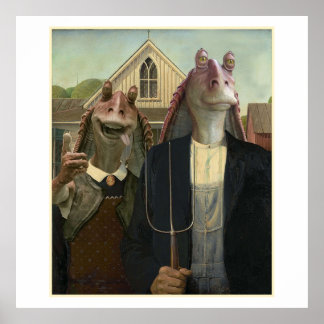 Burk-binks Amerikanska binks Inspikad av Star W Poster