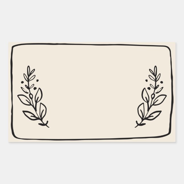 Burk / Blanka etikett VII (Framsida)