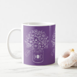Burk för Mason för hand plockade för Kaffemugg