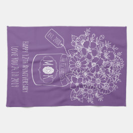 Burk för Mason för hand plockade för Kökshandduk