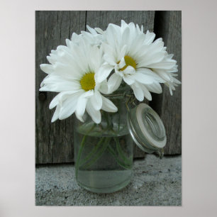 Burk i Daisy och barn Wood Poster