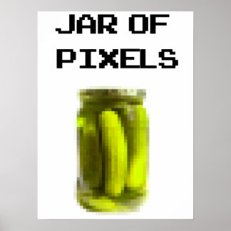 Burk i pixlar poster