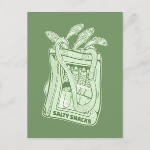 Burk sill salt snack vykort