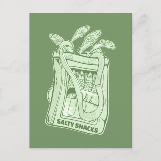 Burk sill salt snack vykort (Framsida)