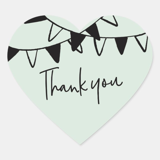 Burkar / Kryddor Tack Etikettblankett X Hjärtformat Klistermärke (Framsida)