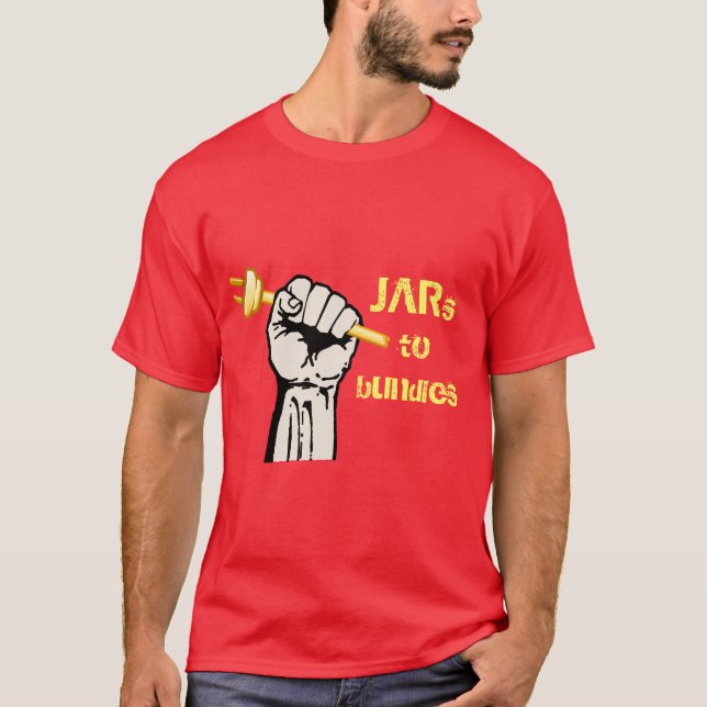 Burkar till packar! t-shirt (Framsida)
